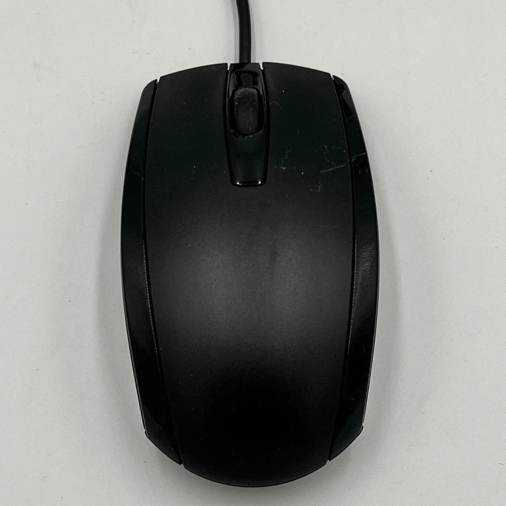 HP Wired Optical Mouse Unisex OS Black Very Good USB MODGUO 697738-001